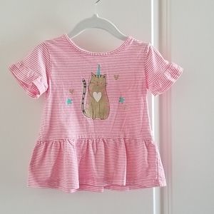 Short sleeves baby girl top